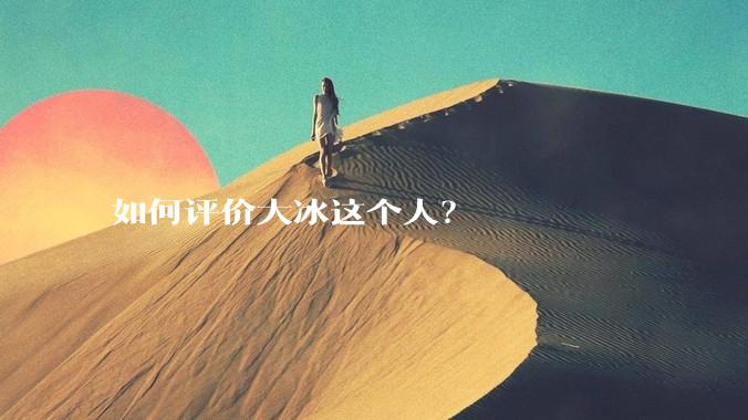 如何评价大冰这个人？