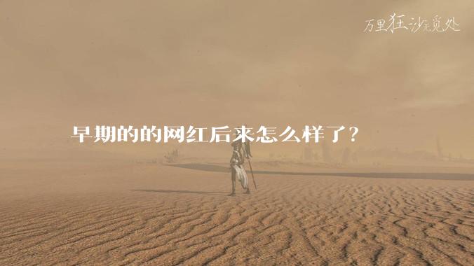早期的的网红后来怎么样了？