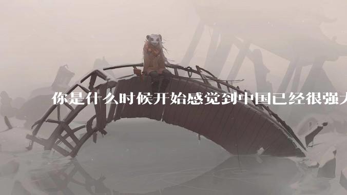 你是什么时候开始感觉到中国已经很强大了？