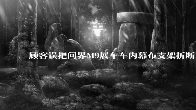 顾客误把问界M9展车车内幕布支架折断，被要求赔偿7000-10000元，你怎么看？